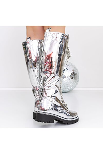 mei Cizme Dama 3JF8 Argintiu