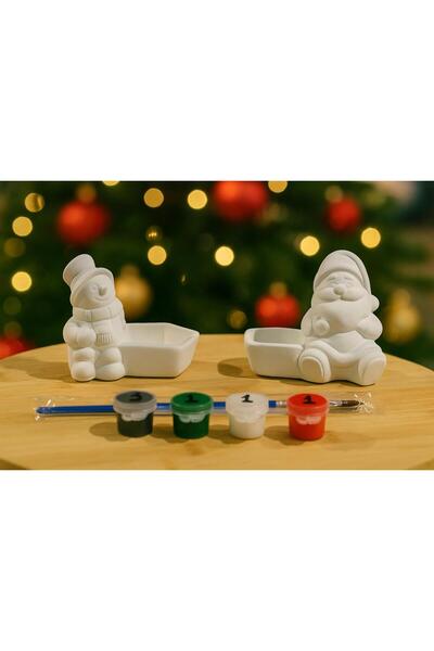 EmgCraft Yılbaşı Taş Boyama Seti Figür Boyama Çocuk gelişimi Taş boyama Boyam...