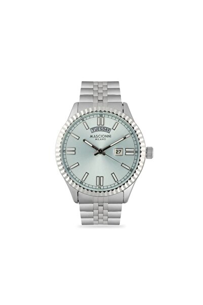 mascionni Silver Steel Cord Men's Wristwatch Lm.1.1341-04