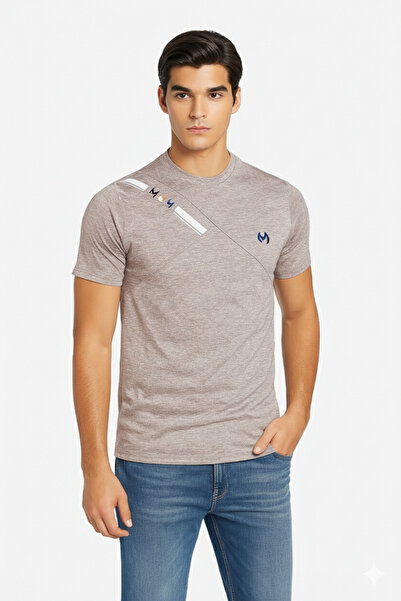 STITCH by MH Performance Knit Men's Tee with Bold Stripe Detail.