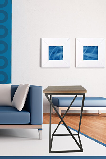 Begüsa Zeta Sehpa Siyah Ceviz Ahşap