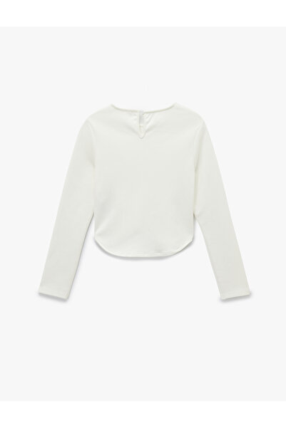 Koton Ribbed Slim Fit Crew Neck Long Sleeve T-Shirt