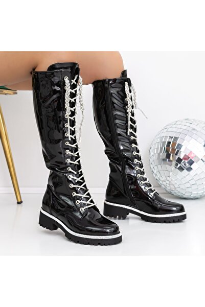 mei Γυναικείες Μπότες 3JF8 Μαύρες