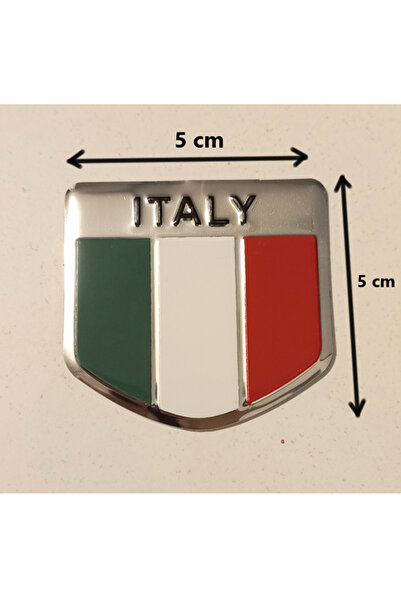 AUTO LUXURY ITALY Fiat italyan bayrağı alüminyum arma yapıştırma logo amblem ...
