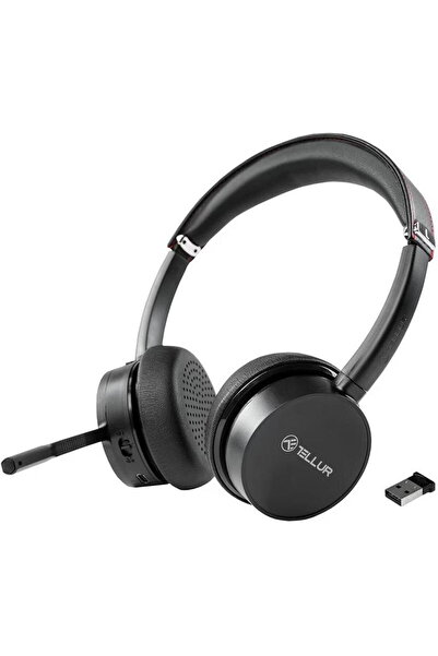 TELLUR TLL411007, Over-Ear, BT 5.0, ENC, Background Noise Cancellation, Negru