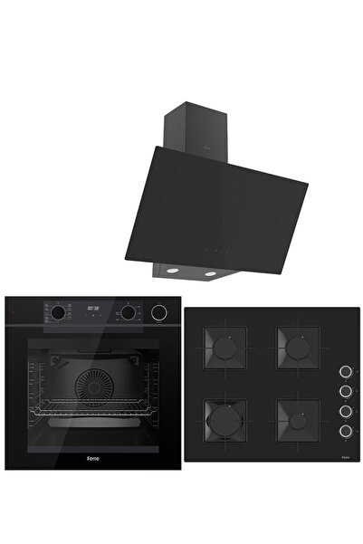 Ferre STEAM PLUS SERİSİ 3LÜ CAM ANKASTRE SET (QEP64CS-SS205-D077)