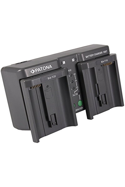 Patona Incarcator Premium 2x acumulatori EN-EL18 EN-EL4 LP-E4 BA-T10 BA-T20 M...