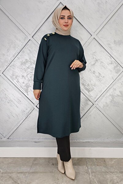 PYS KADIN DÜĞME DETAYLI TESETTÜR TUNİK