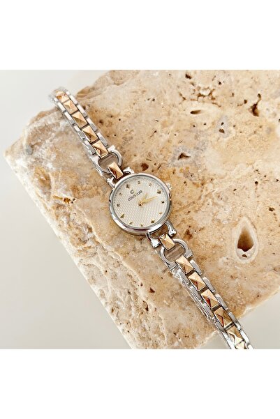 Vesce Atelier Soilleir Gold Silver Watch White