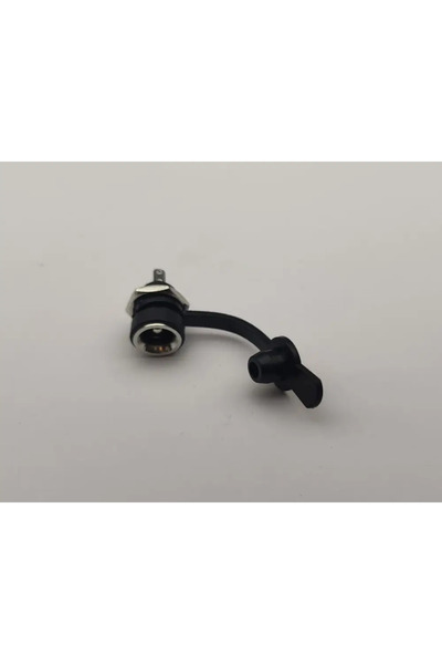 OEM Female panel power plug 5.5x2.1 mm plastic with 6.5 mm internal thread, water resistant