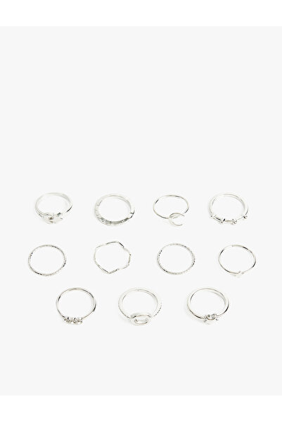 Koton Stone Detailed Starry 11-Piece Ring Set