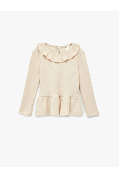 Koton Дългоръкава велосипедна тениска с детайл на яката