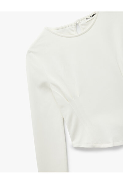 Koton Ribbed Slim Fit Crew Neck Long Sleeve T-Shirt