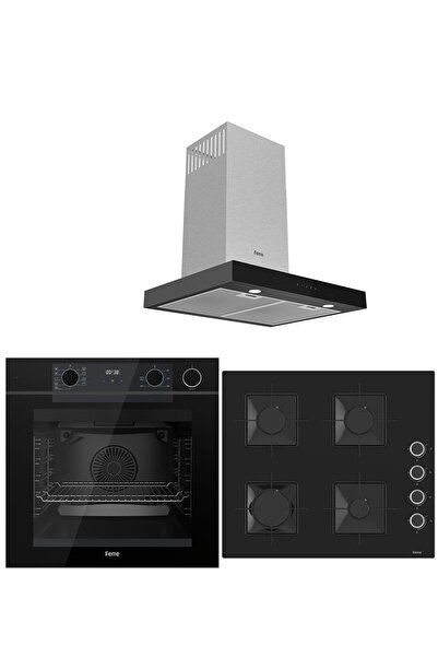 Ferre STEAM PLUS SERİSİ 3LÜ CAM ANKASTRE SET (QEP64CS-SS205-D100)