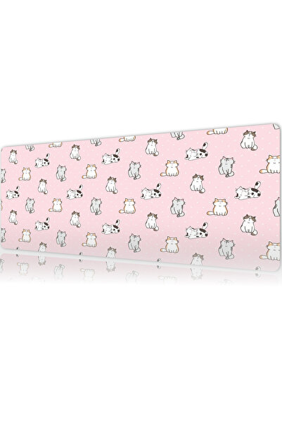 urzuva Pastel Paws 70X30 3MM Kalınlık Premium Gaming oyuncu mousepad, Anti Sl...