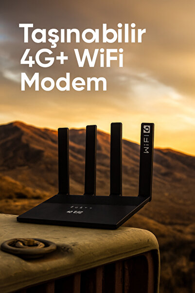 ETU TAŞINABİLİR MODEM-ŞARJLI-4G-WİFİ6