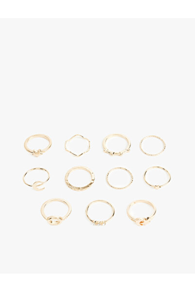 Koton Stone Detailed Starry 11-Piece Ring Set