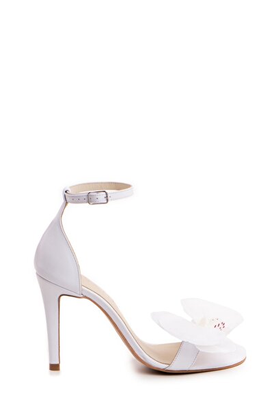 Vanilla Days Velora White Genuine Leather Stiletto Heels