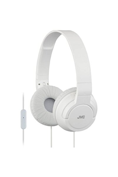 JVC Headphones HA-SR185-WE (on-ear; with microphone; white color