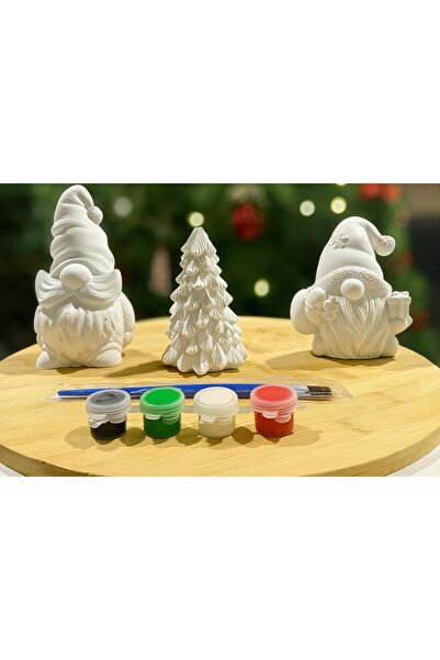 EmgCraft Yılbaşı Taş Boyama Seti Figür Boyama Çocuk gelişimi Taş boyama Boyam...