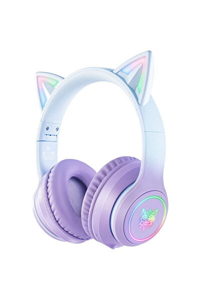 Onikuma B90, 5 hours, Bluetooth 5.0, Purple/Blue