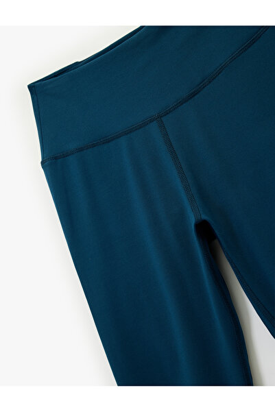 Koton High Waist Slim Fit Sports Leggings with Stitching Detail