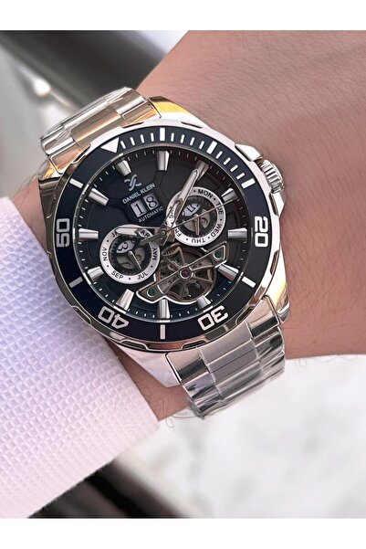 Daniel Klein Men's Wristwatch with Automatic Mechanism Calendar Dial Dial 2 Years Warranty Otm.13754.2