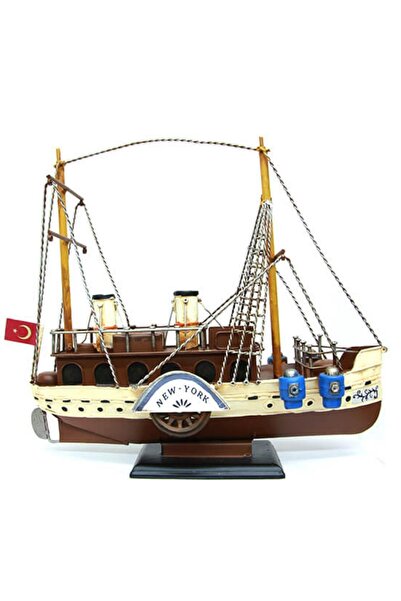 Dünyadan Hediyeler Decorative Retro Metal Cruise Ship Vintage 31cm No.3