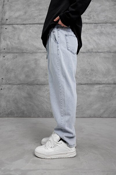 NOMARC Blue W11 Waist Elasticized Baggy Pants