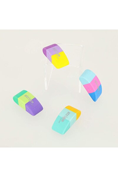 Strigo Gumă de șters Strigo, 4 culori set mix