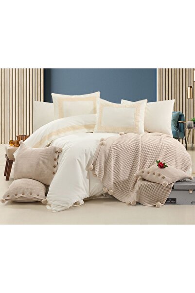 DOUX HOME طقم سرير كاترين مكون من 11 قطعة لسرير مزدوج