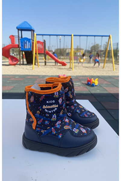 Hızlı Al Camouflage & Astronaut Patterned Boy Baby & Children's Snow and Daily Boots. Boy's Boots