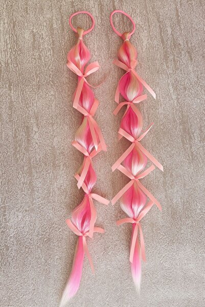 EMKSHOP Bubble Hair Bubble Hair lung și plin cu fundă Păr colorat pentru petrecere