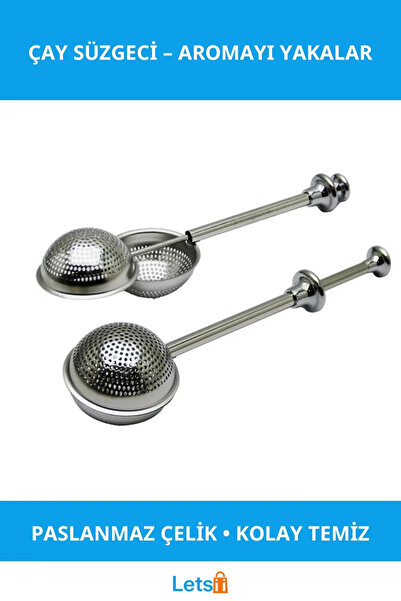 Letsii Stainless Steel Durable Practical Tea Strainer