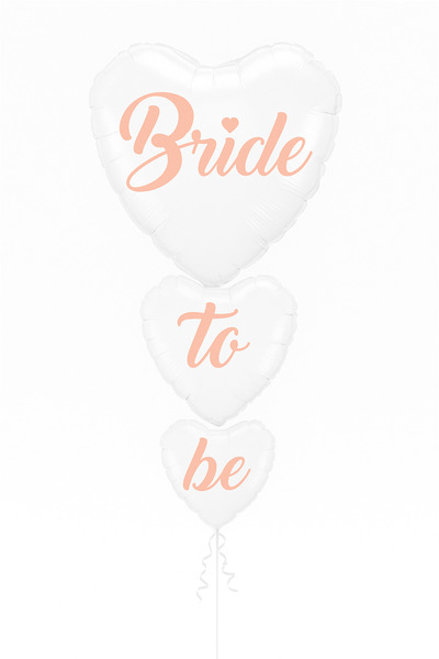 Party City مجموعة بالونات فويل بيضاء على شكل قلب للعروس - زينة حفلة توديع الع...