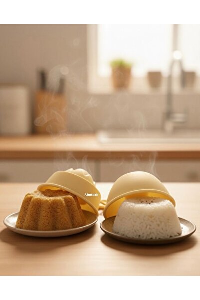 abnturk 2’li Sarı Pilav ve Tatlı Kalıbı 10 cm Çap 7 cm Yükseklik – Dayanıklı,...