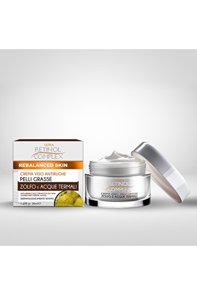 Retinol Complex Anti-wrinkle cream for oily skin, with sulfur & thermal water - 50 ml