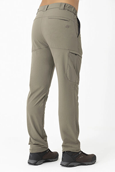 Crozwise Ανδρικό παντελόνι εξωτερικού χώρου με στενό πόδι μπεζ 2240-02