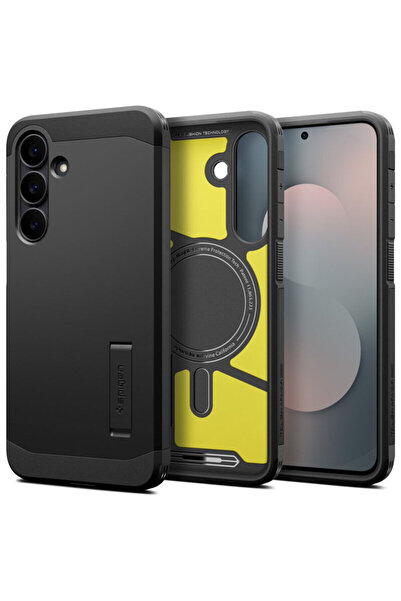 Spigen Tough Armor MagSafe case for Samsung Galaxy S25 FE, black