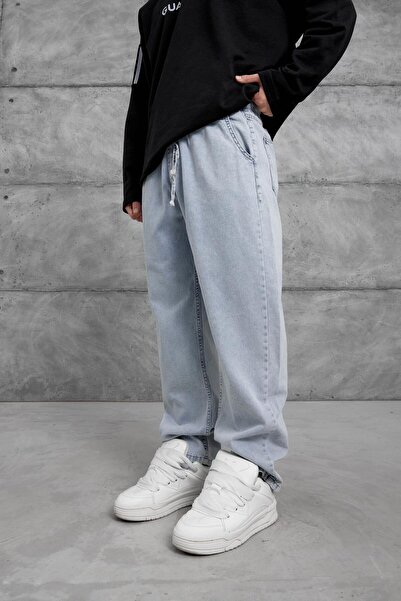 NOMARC Blue W11 Waist Elasticized Baggy Pants