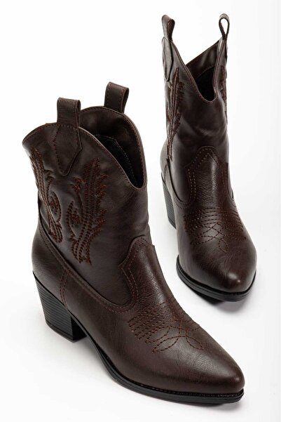 CHICELLA Texas Black Leather Women's Cowboy Boots