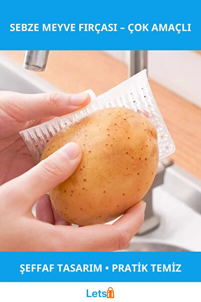 Letsii فرشاة تقشير البطاطس لتنظيف الخضار والفواكه متعددة الأغراض