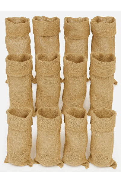 KÜTÜKhouse أكياس الجوت الطبيعية 60×30 سم 12 قطعة