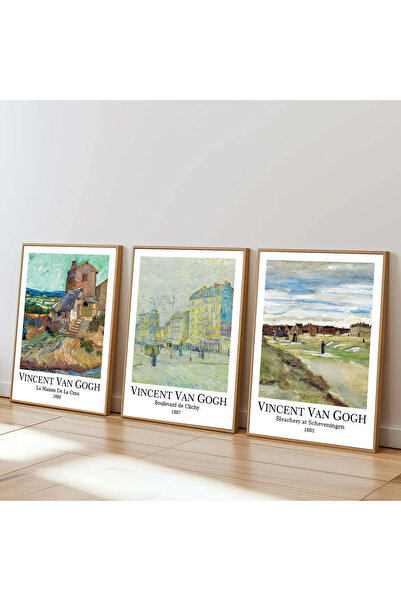 Dekorsiahome Set de pictură Van Gogh pentru sufragerie, sufragerie, bucătărie...