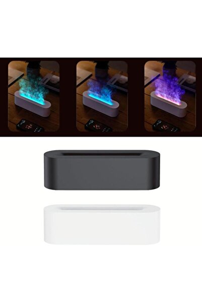 Zefira Aromatherapy diffuser with colored flame effect – 150 ml - White