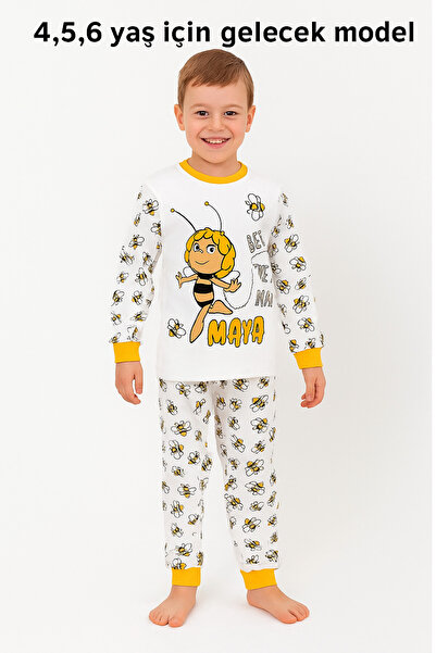 Bilge Trend Ari Maya Patterned 100% Cotton Children's Pajama Set