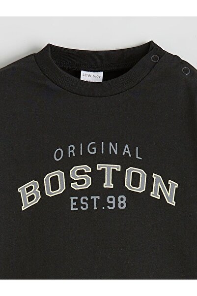 LC Waikiki Lcw Baby Printed Baby Boy T-Shirt and Sweatpants Bottom 2-Pack