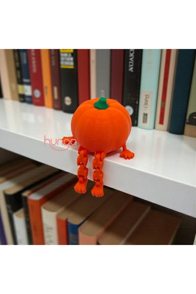 Hunga Oturan Sevimli Balkabağı Biblo – Sallanan Ayaklı - Araba Süsü - Dekorat...