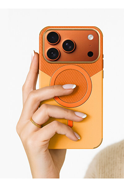 Wtech Apple iPhone 17 Pro 5G 2025 Luxury Double Color Leather Magsafe Magnetic Protective Case Cover