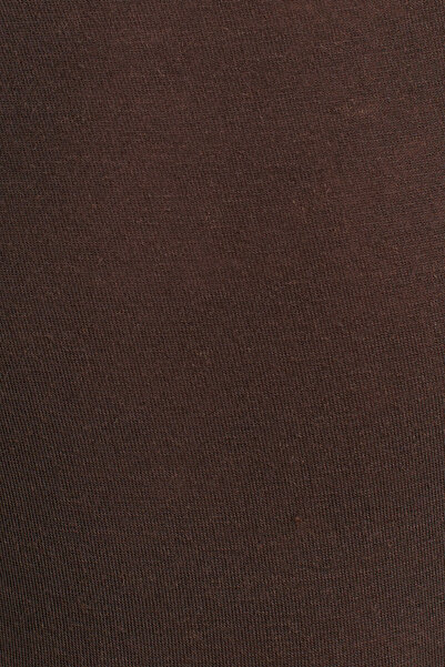 MİROR Women's Coffee Boat Neck Modal Cashmere Ultra Light Blouse